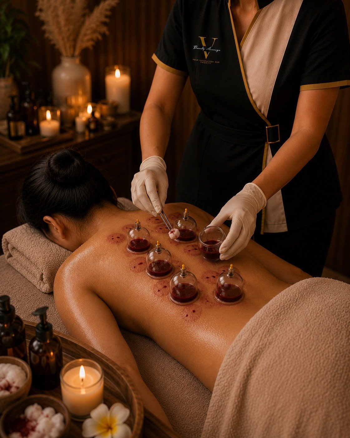 Perawatan bekam basah V Beauty Massage